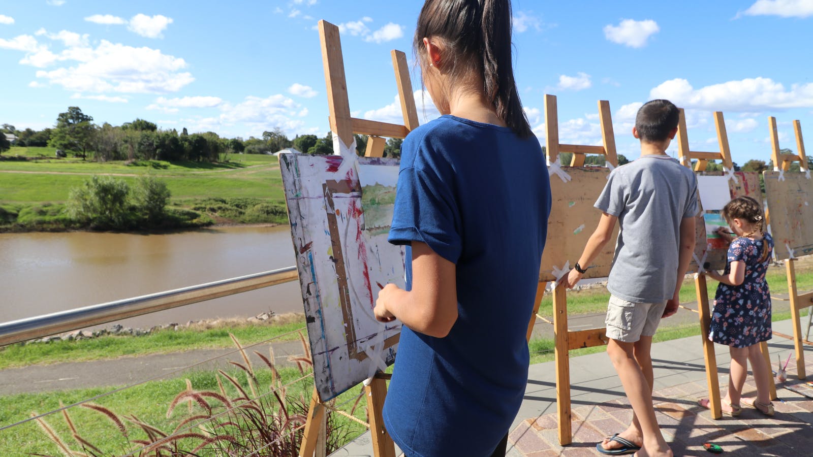 Art by The River The Levee Central Maitland
